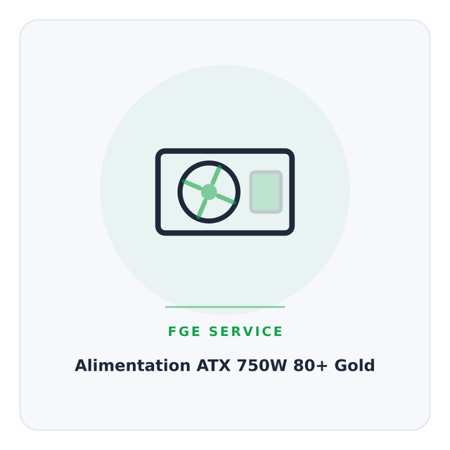 Alimentation ATX 750W 80+ Gold
