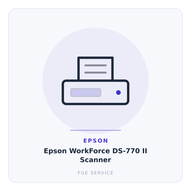 Epson WorkForce DS-770 II Scanner