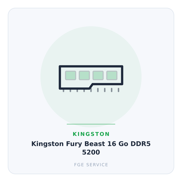 Kingston Fury Beast 16 Go DDR5 5200