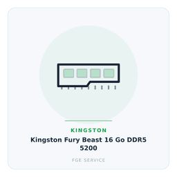 Kingston Fury Beast 16 Go DDR5 5200